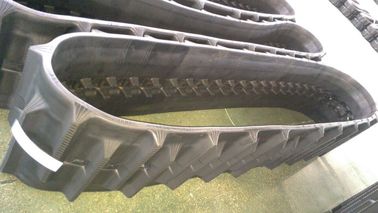 Zwarte Rubberkubota-Vervangingssporen, Flexibele Maaimachine Rubbersporen KB350x90x58 voor Kubota