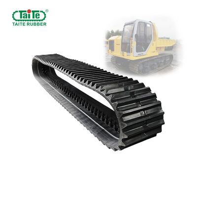 Goede prijs. Stoere continue rubberen spoor voor Komatsu CD60R met 600x100x82 Grootte, 8200mm lengte en rubberen en stalen kabel materiaal online